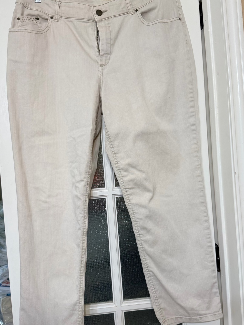 Chico's Women’s Ankle Pants in Light Beige